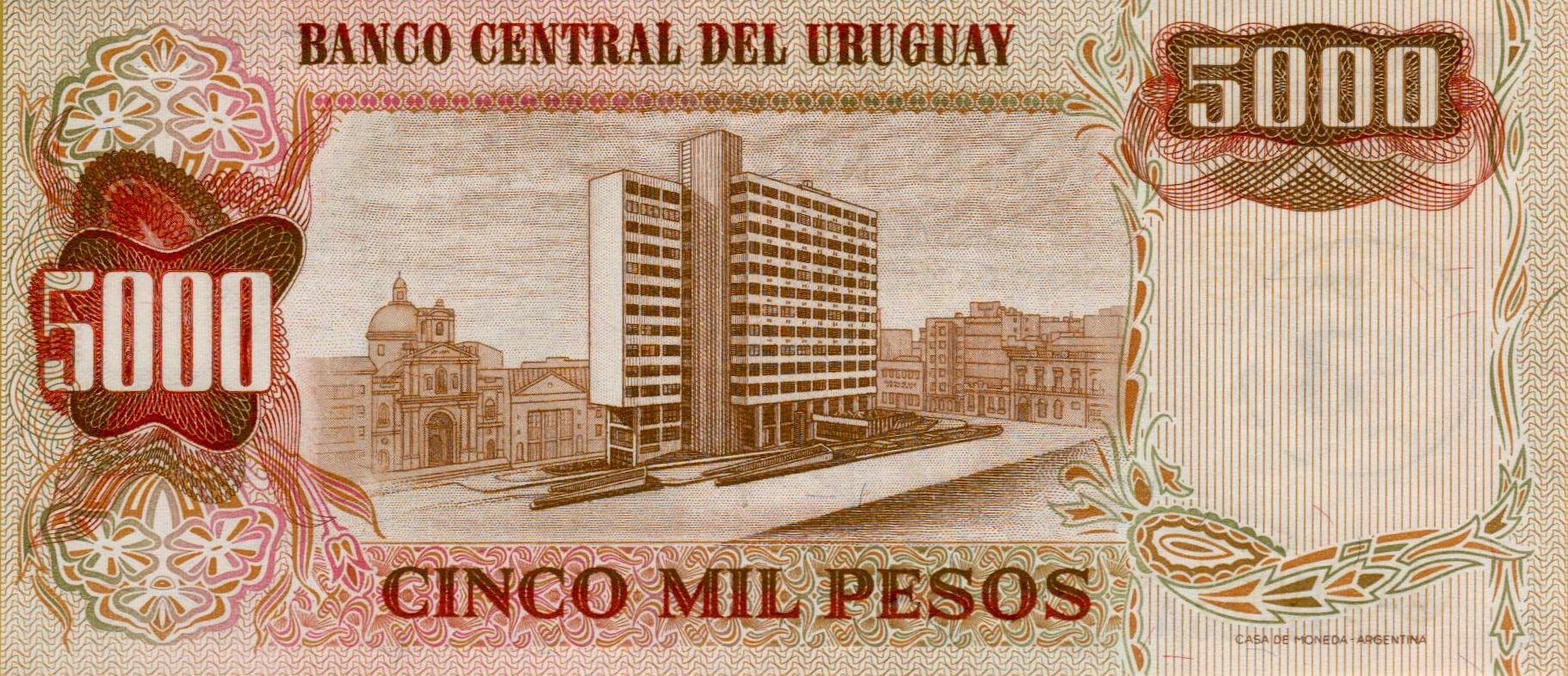 Uruguay 5 1975 UNC P-57
